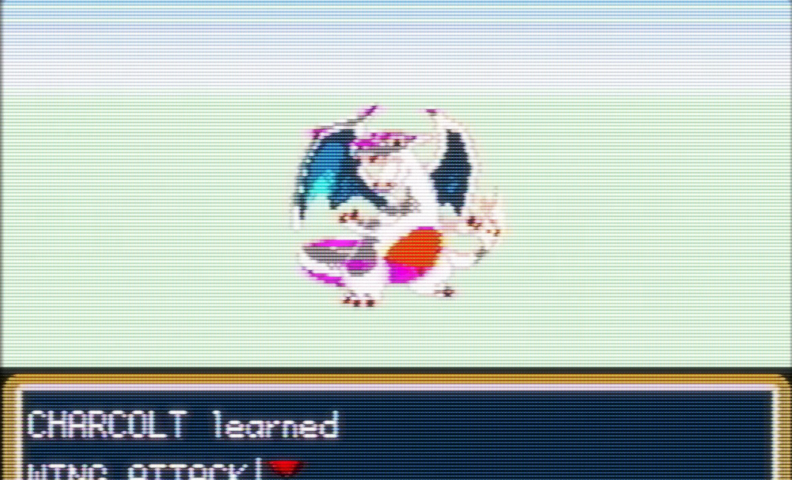 A custom dark orange winged evolution connected to Charizard, displayed against a FireRed and LeafGreen title-style background.